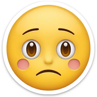 A sad and smug emoji  sticker