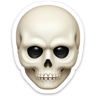 😔+💀 sticker