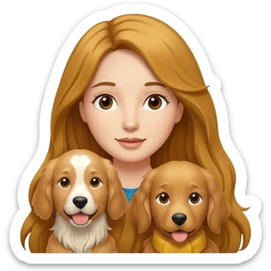 Doggy style lady sticker