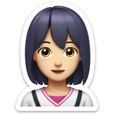 Sayori from doki doki literature club  sticker