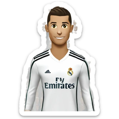Cristiano ronaldo no real madrid sticker