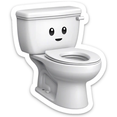 skibidi toilet with text ohio sticker