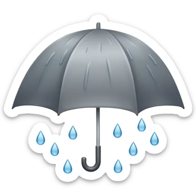 rainy day sticker