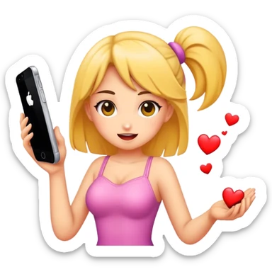 Girl loves to be naughty  sticker