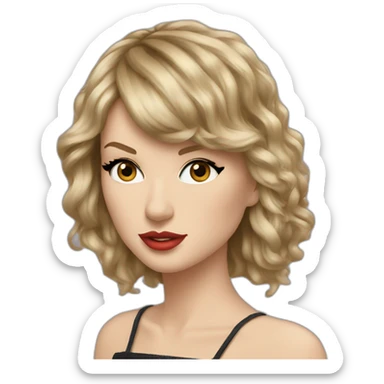Somewhat detailed Taylor swift sticker