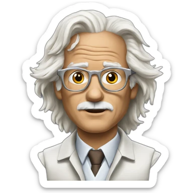 doc brown from back to the future sticker
