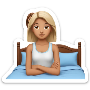 3D rendering realistic still life ultra detailed Tesnage girl bedroom, with Posters on walls sticker