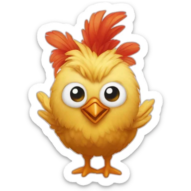 Kentucky friend chicken fairy sticker