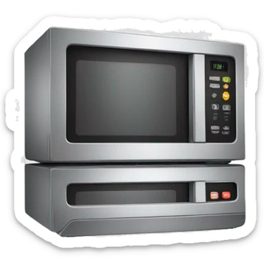 Microwave oven sticker