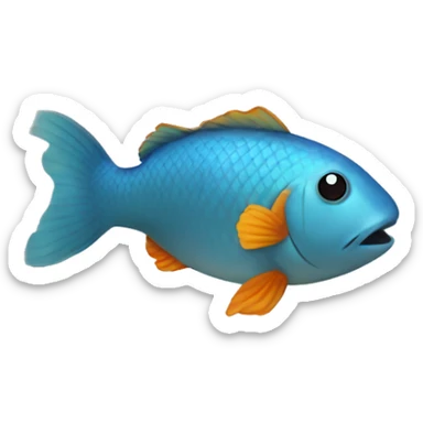 fish in fishbowl sticker