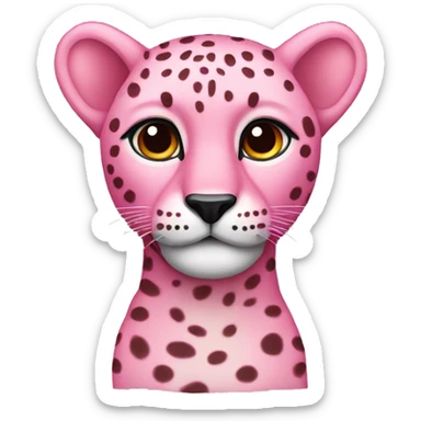 pink chettah sticker