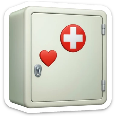 first aid cupboard sticker