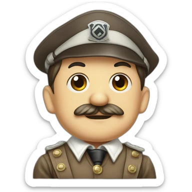 Adolf Hitler in Oktoberfest Clothes sticker