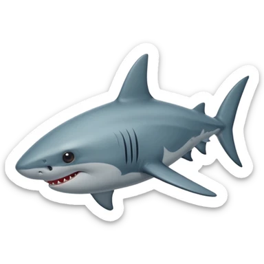 Requin avec une étoile dans 1 oeil sticker
