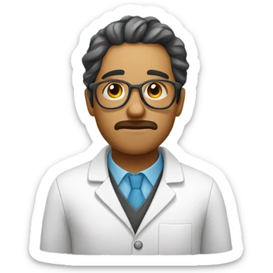 tired chemist  sticker