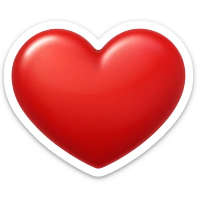 the inscription "like" with a red heart  sticker