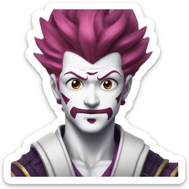 hisoka playing cards sticker