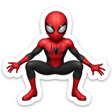 Black Spider man sticker