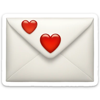 A letter with a heart sticker