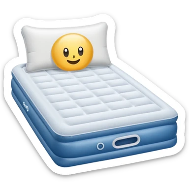 Air mattres add a background in the bedroom. sticker