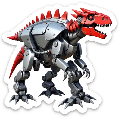 Thunderjaw dinosaur robot machine from Horizon Zero Dawn sticker