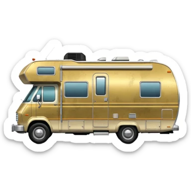  Side shot of 1973 Winnebago motor home C-3PO tarnished from space sticker
