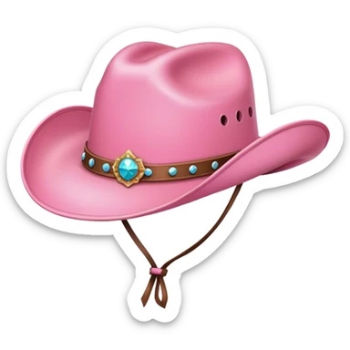 pink cowgirl hat sticker