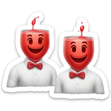 Create a identical replica of the red Kool-Aid man sticker