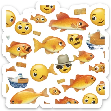 souvenir de lisboa (regalos, pescado pastel, ceramica postales) sticker