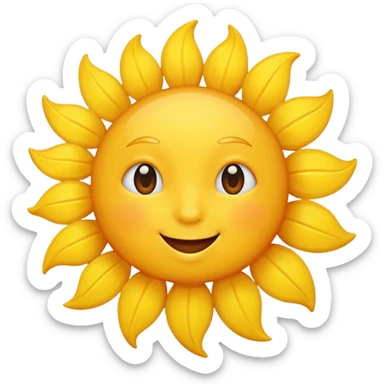 Sunshine mood sticker