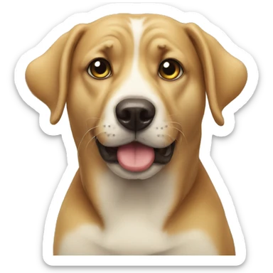 Dog that eat a frog sticker