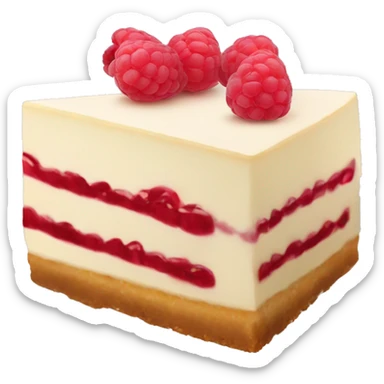 Cheesecake with raspberries sticker