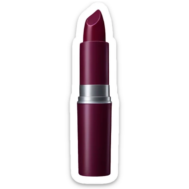 a burgundy lipstick stick sticker