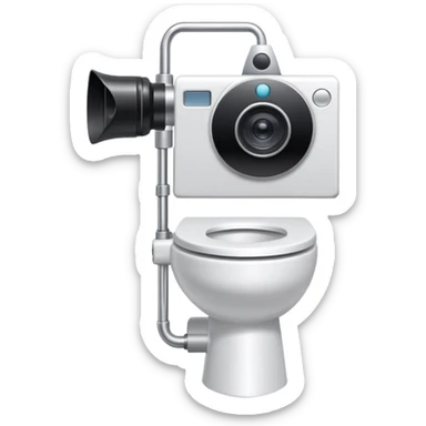 toilet with camera on head, skibidi toilet cameraman sticker