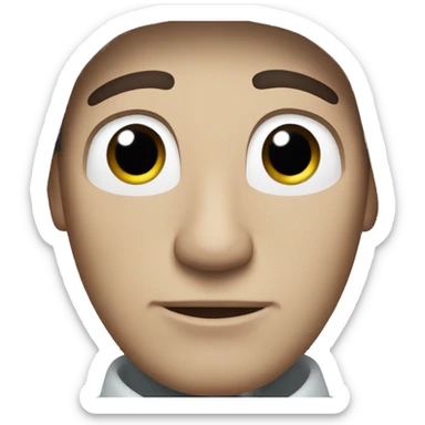 Cold white male sticker