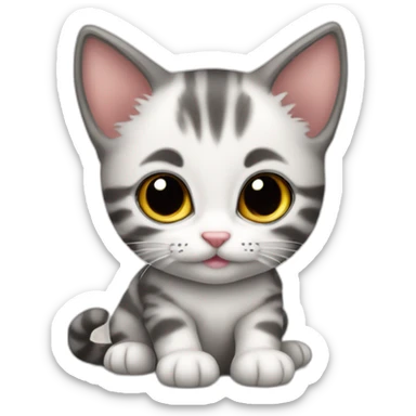 Un chaton trop mignon  sticker