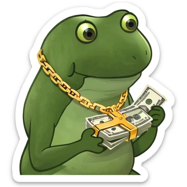 Slot machine winning money sticker