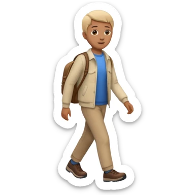 persona caminando sticker