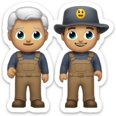 Saludos con las 2 manos sticker