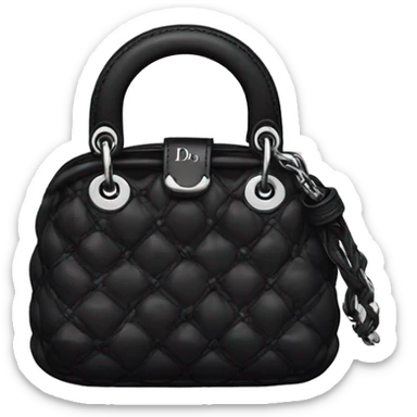Dior black mini bag  sticker