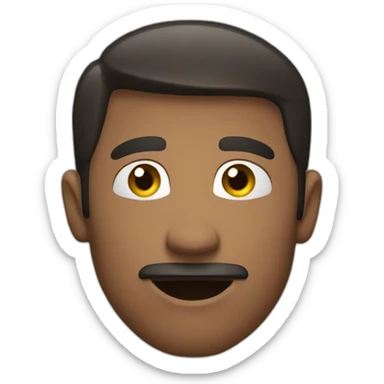 man emoji signal whatever(idont know) with 2 hand sticker