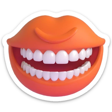 laughing face sticker