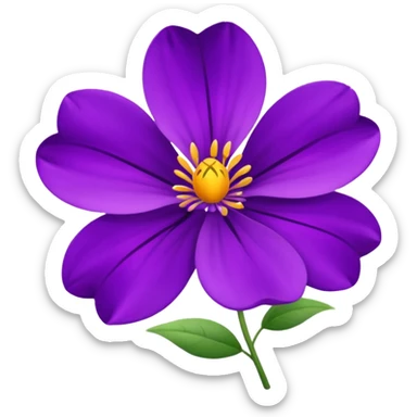 Purple flowers sticker