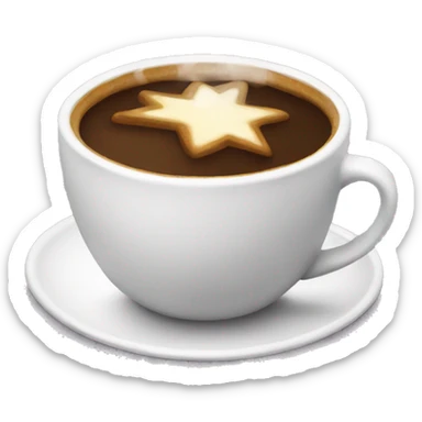 Christmas coffee sticker