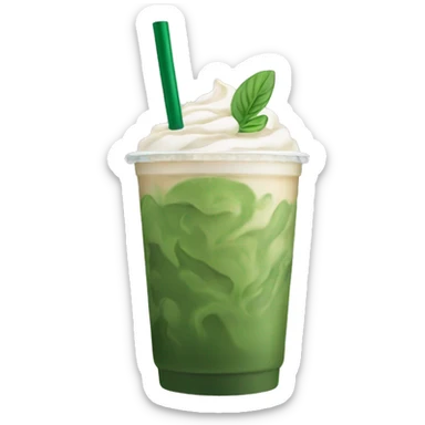 Starbucks Iced matcha latte sticker