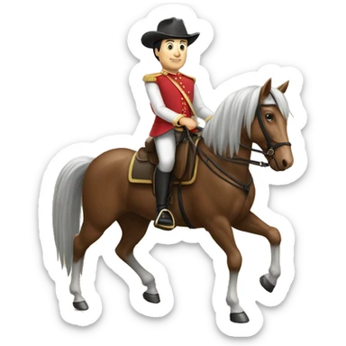 Lewandowski sur Cheval  sticker