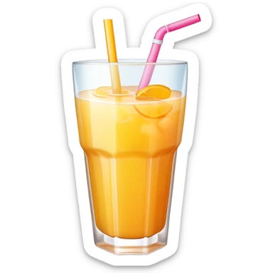 A sweet, flavored drink typically made with fruit juice, sugar, and water, often served cold and refreshing, symbolizing traditional beverages sticker