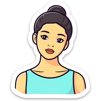 Soin du visage femme noirz sticker