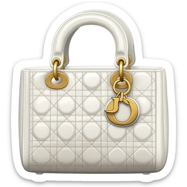 white lady dior bag sticker