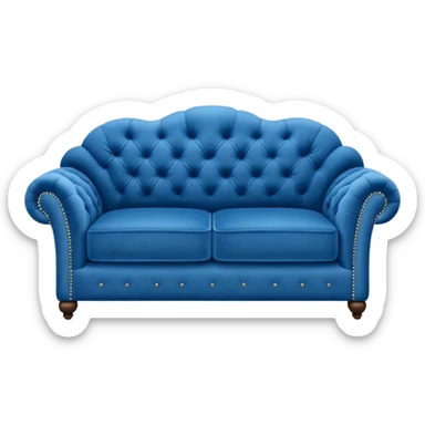 blue sofa sticker